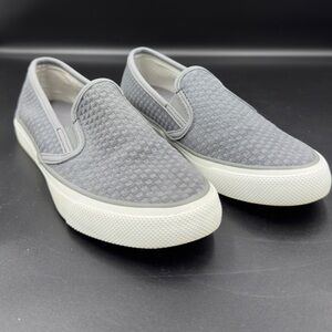GRAY SPERRY SLIP ON SHOES